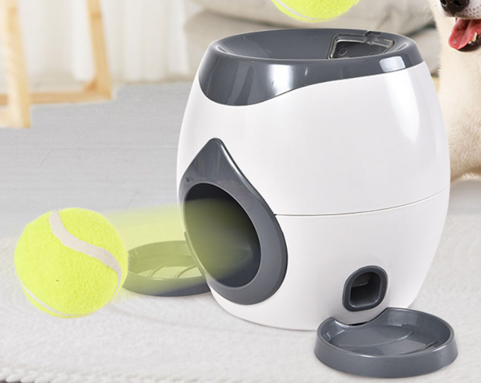 Dog Tennis Ball Feeder Toy product image for dogs at Petcous