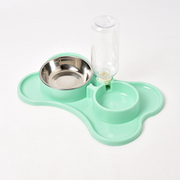 Automatic Dog Water Dispenser with Double Bowls