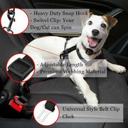 Adjustable Pet Car Seat Belt 2-Pack product photo 8 at Petcous