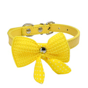 Wool Knitted Bow Pet Collar product photo 10 at Petcous