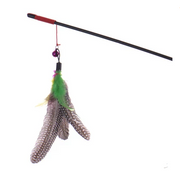 Feather Bird Wand Cat Toy product image for cats at Petcous