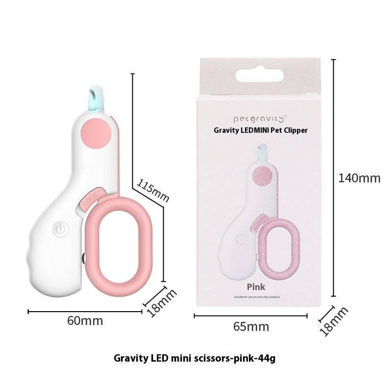 Pet Nail Clippers with LED Light product image for dogs and cats at Petcous