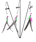 Feather Bird Wand Cat Toy