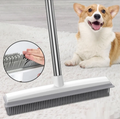 Pet Hair Rubber Broom and Carpet Rake