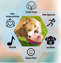 Interactive Squeaky Plush Dog Toy