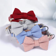 Houndstooth Bow Pet Collar product photo 2 at Petcous