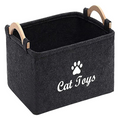 Felt Pet Toy Storage Basket product image for dogs and cats at Petcous