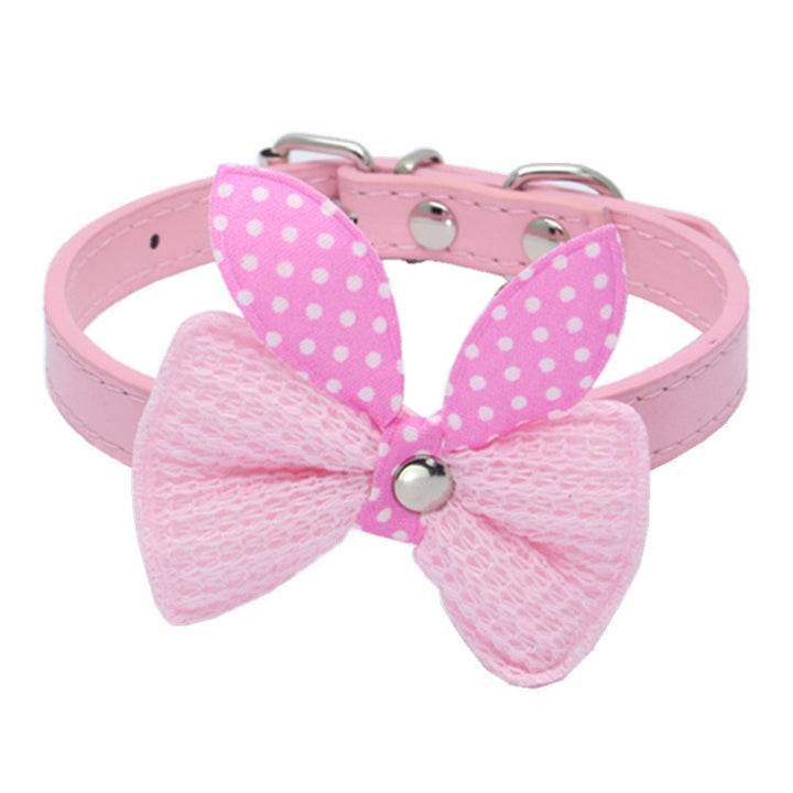Wool Knitted Bow Pet Collar product image for dogs and cats at Petcous