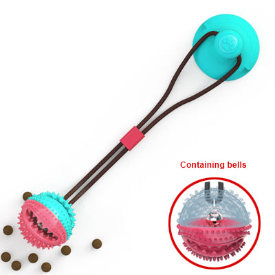 Suction Cup Dog Tug Ball Toy product image for dogs at Petcous