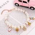 Hand Woven Pearl Cat Collar