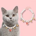 Hand Woven Pearl Cat Collar