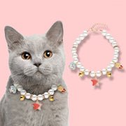 Hand Woven Pearl Cat Collar product photo 3 at Petcous