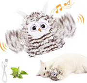 USB Rechargeable Flapping Bird Cat Toy product image for cats at Petcous