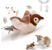 USB Rechargeable Interactive Flapping Bird Cat Toy product photo 4 at Petcous