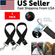 Adjustable Pet Car Seat Belt 2-Pack product image for dogs and cats at Petcous