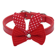 Wool Knitted Bow Pet Collar product photo 7 at Petcous