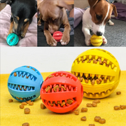 Rubber Slow Feeder Dog Ball product photo 7 at Petcous