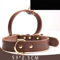Adjustable Leather Dog Collar product image for dogs at Petcous